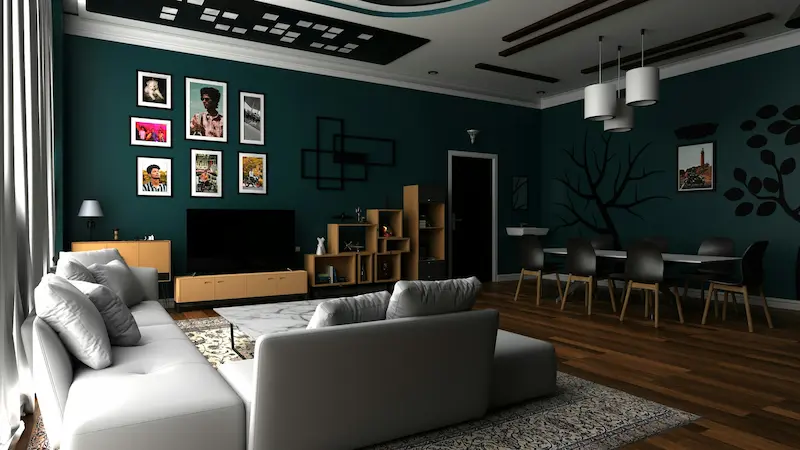 warm cozy living room